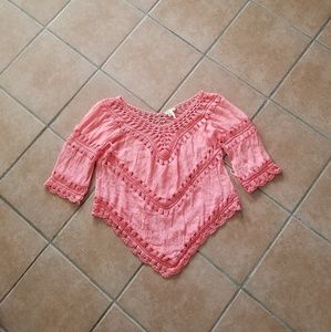 Marineblu Crochet Blouse